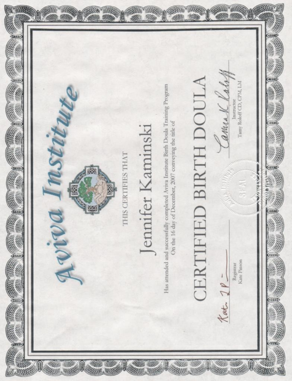 Certification